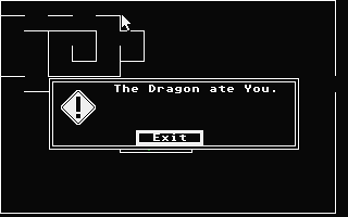 Dragon Maze atari screenshot